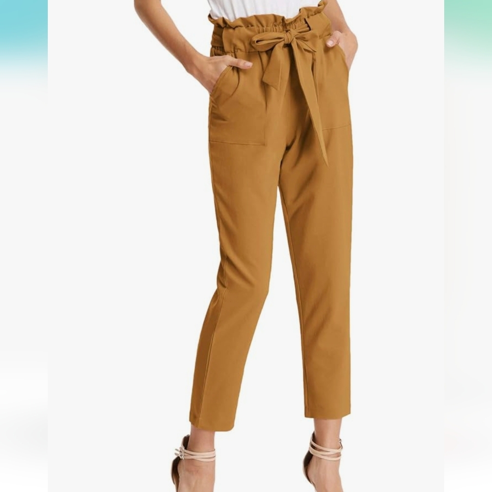 High Waisted Cropped Trousers